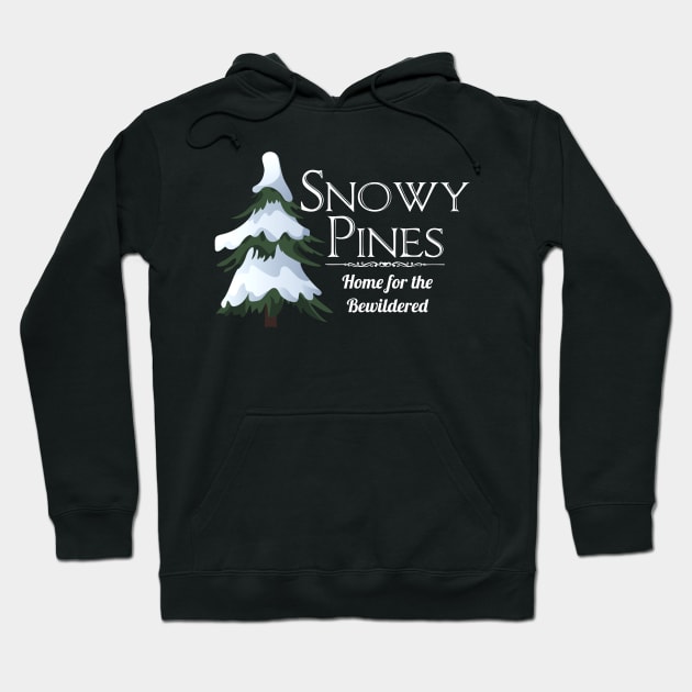 Snowy Pines Home for the Bewildered Hoodie by CeeGunn